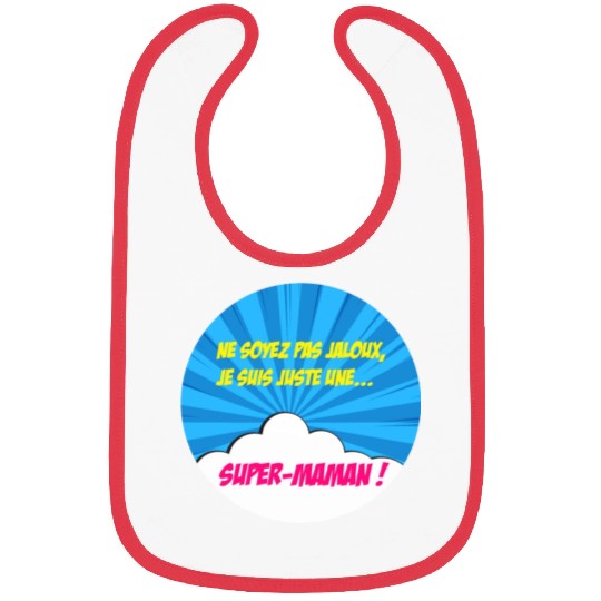 Super-mom super-hero. Best mom Mother's day Comics Bibs