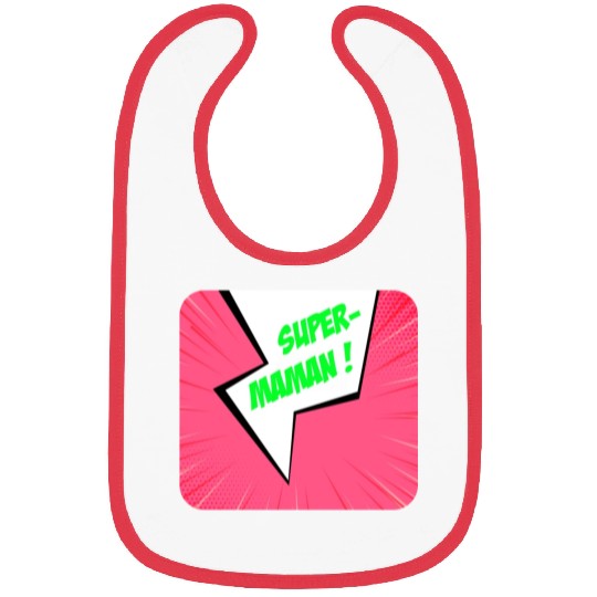 Super-mom super-hero. Best mom Mother's day Comics Bibs