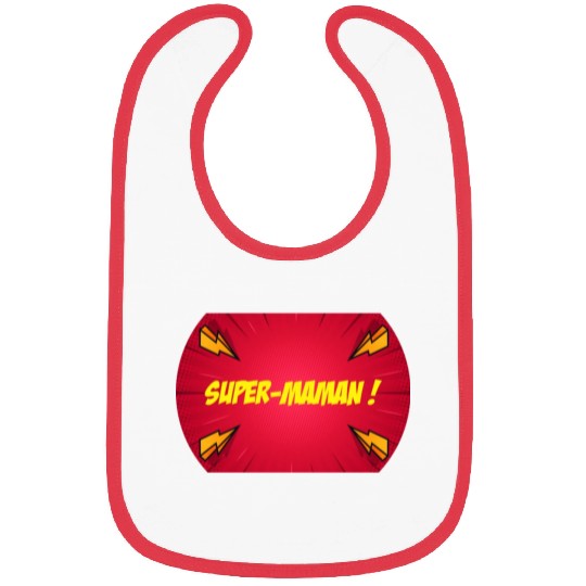 Super-mom super-hero. Best mom Mother's day Comics Bibs