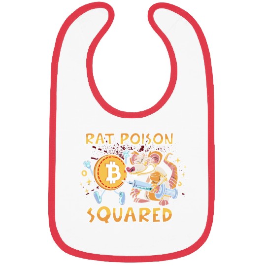 Rat Poison Squared funny Bibs