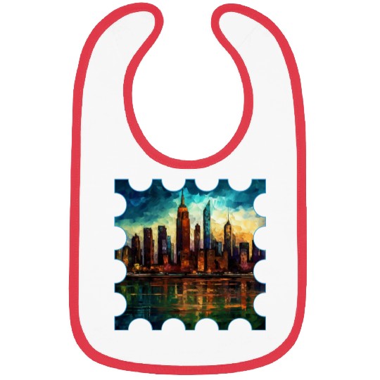 New York skyline Reverie A Symphony of Dreams Bibs