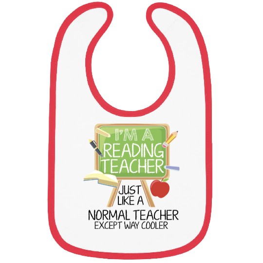 Reading Teacher Bibs