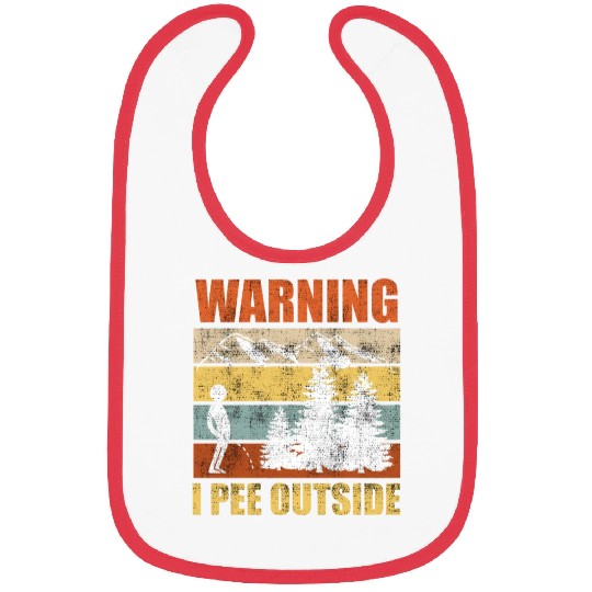 Wanderlust funny I love peeing outside Bibs