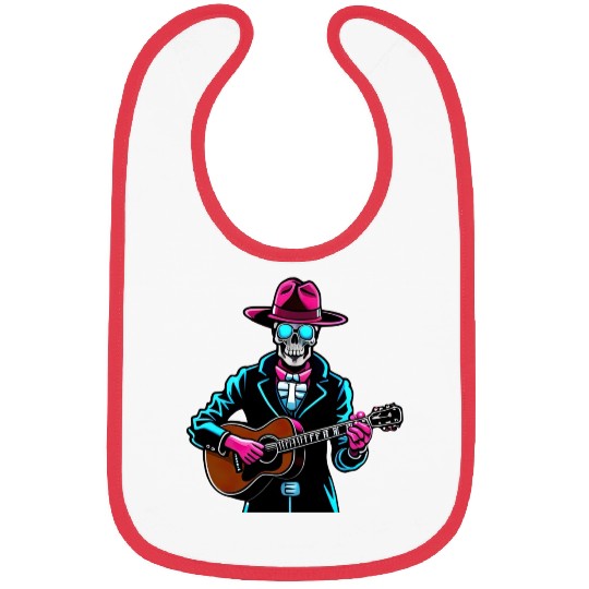 guitar skeleton Bibs