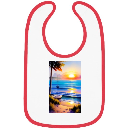 A sunrise with a seaside view-2 Bibs