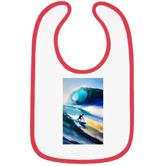 A surfer sailing on rough seas Bibs