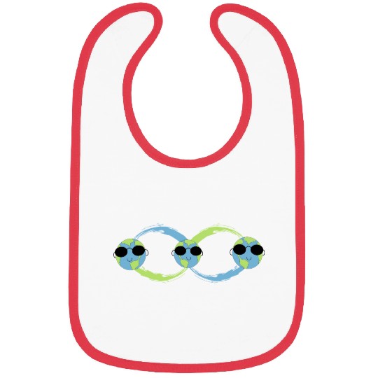 Infinity funny earth Bibs