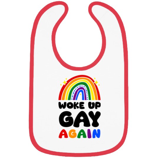 Woke Up Gay Again LGBT Community Bibs