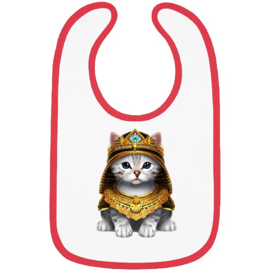 Egyptian pharaoh cat Bibs