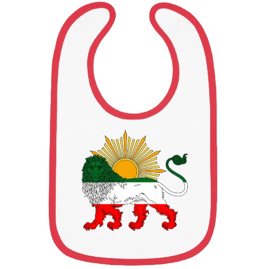 Lion and Sun Flag 2 Bibs