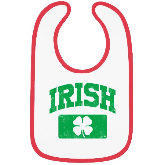 Distressed Irish Shammrock Clover St Patricks Day Bibs