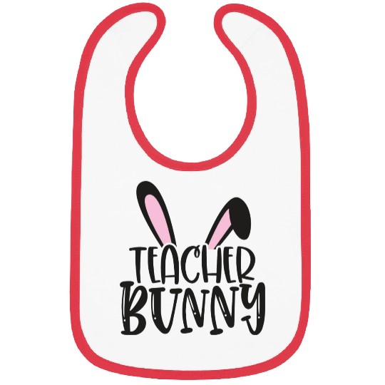 Teacher Bunny Teaching Happy Easter Bibs