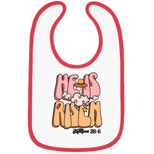 He Is Risen Modern Christian Easter Bibs