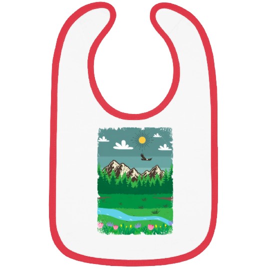 Peaceful Nature Scenery Bibs