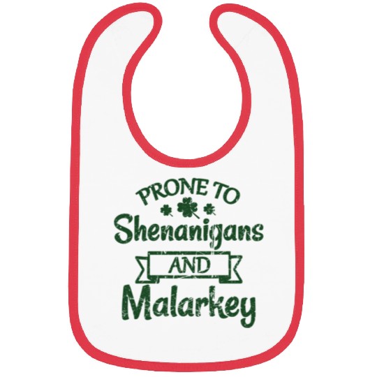 St Patrick'S Day Prone To Shenanigans Malarkey Bibs