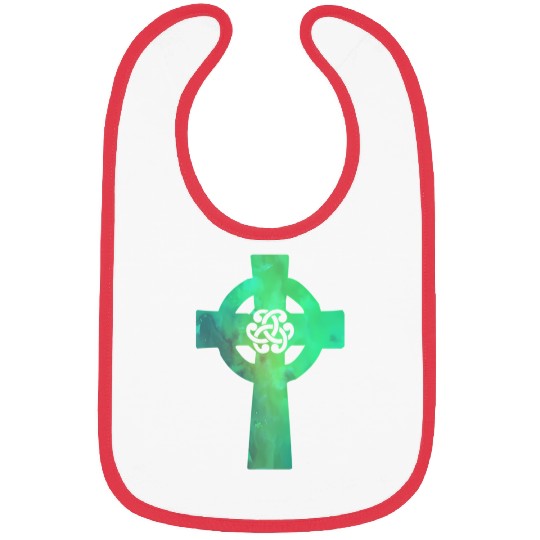 Irish Celtic Cross Knot St Patrick'S Day Christian Bibs
