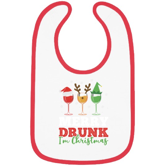 Wine Drinking Pajama Merry Drunk I'M Bibs