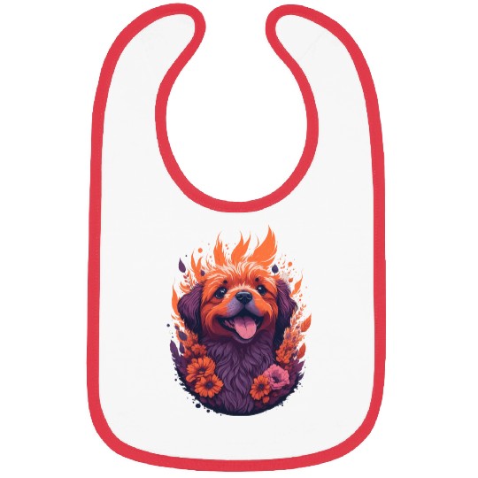 Cute Border Collie Puppy Bibs
