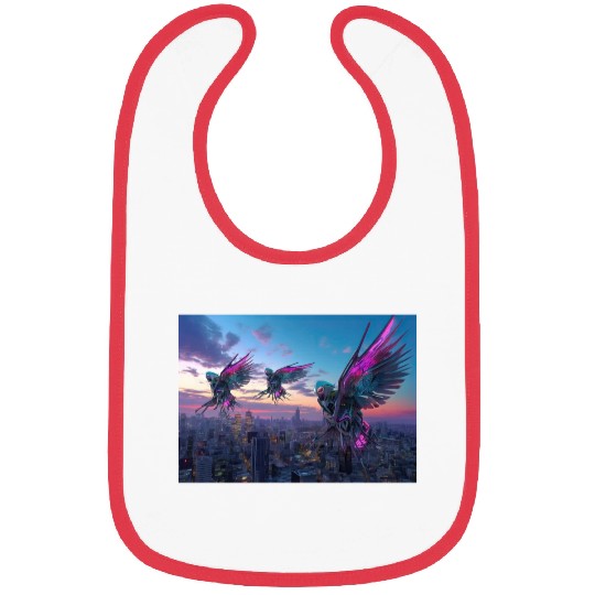 Electric Birds Bibs