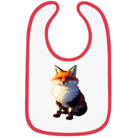 Baby Red Tailed Fox Bibs