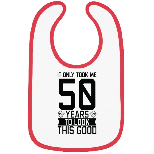 50th Birthday Bibs
