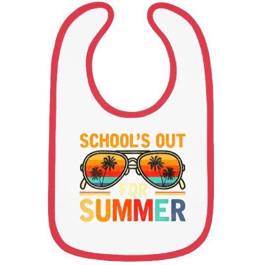 Last Day Of School Schools Out For Summer Teacher Bibs