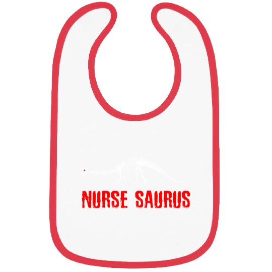 Nurse Dinosaur Skeleton Dinosaur Nurse Bibs