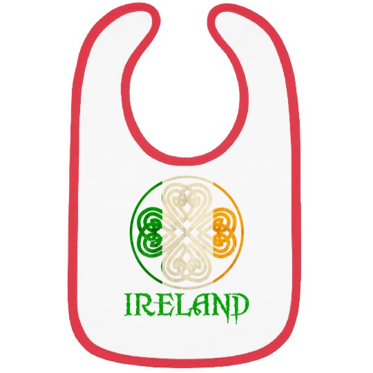 Celtic Knot Clover Ireland St Paddys Day Irish 202 Bibs