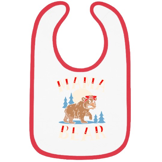 Mama Bear Tattoo Mothers Day Bibs