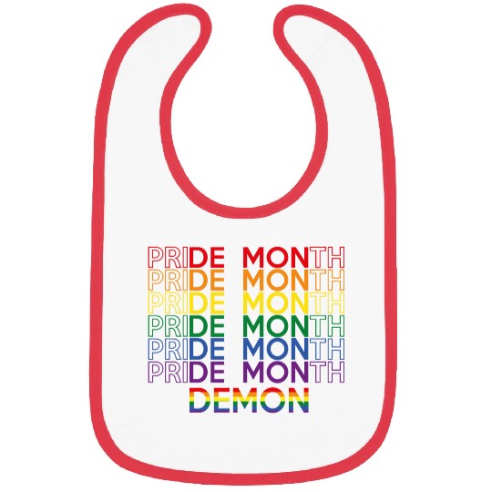 Pride Month Demon Bibs