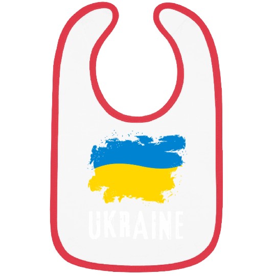 Ukraine Flag Ukrainian Support Pride Bibs