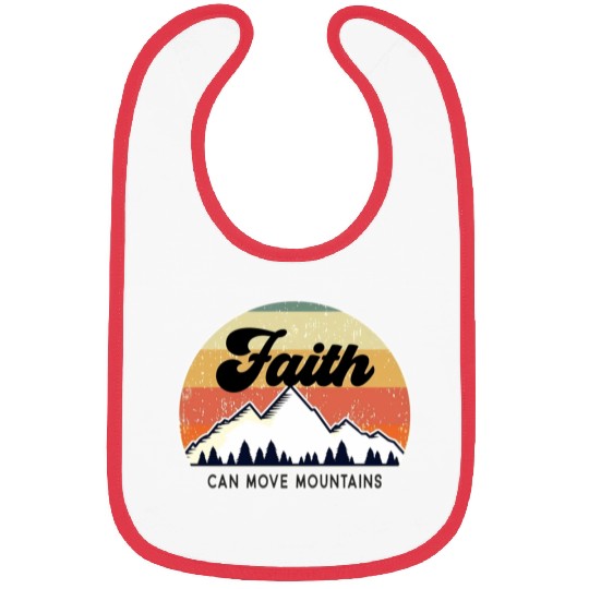 Faith Can Move Mountains Bibs