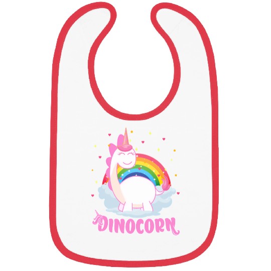 Dinocorn For Unicorn And Dinosaur Bibs