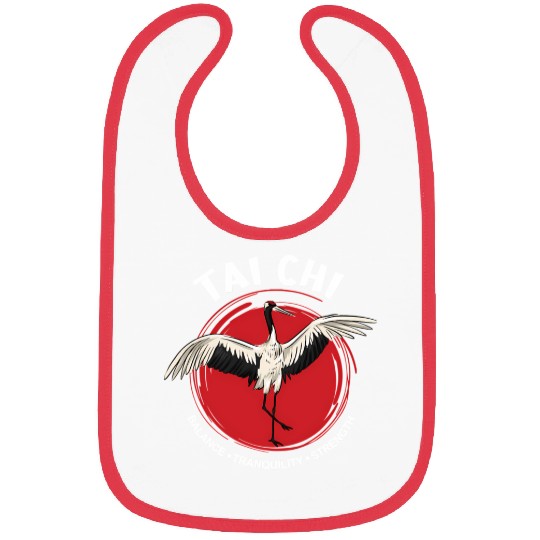 Tai Chi Crane Balance Tranquility Strength Qigong Bibs