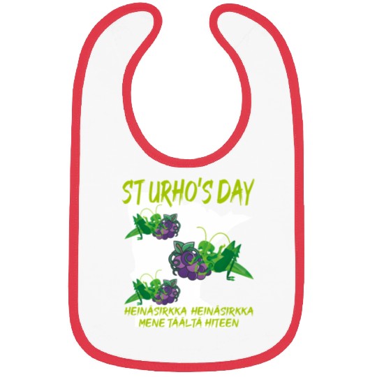 St Urhos Day Grasshopper Grapes Vineyard Minnesota Bibs