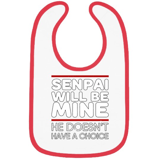 Senpai Will Be Mine Yandere Cosplay Bibs