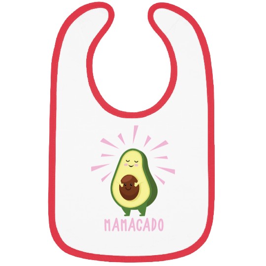 Mamacado Pregnant Mom Avocado Baby Bibs