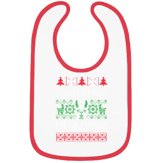 Fa La La Llama Ugly Llama Bibs