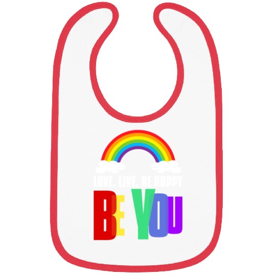 Pride Ally Bibs Be You LGBT Pride Rainbow Gay