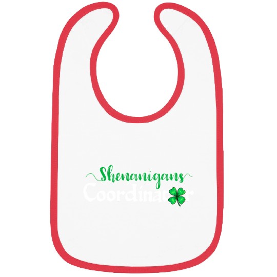 Shenanigans Coordinator ShamrocSt PatricDay Mens Bibs