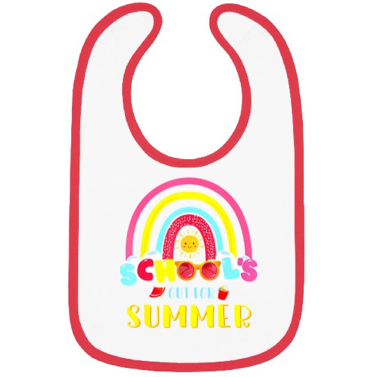 Last Day Of School Schools Out For Summer Teacher Bibs