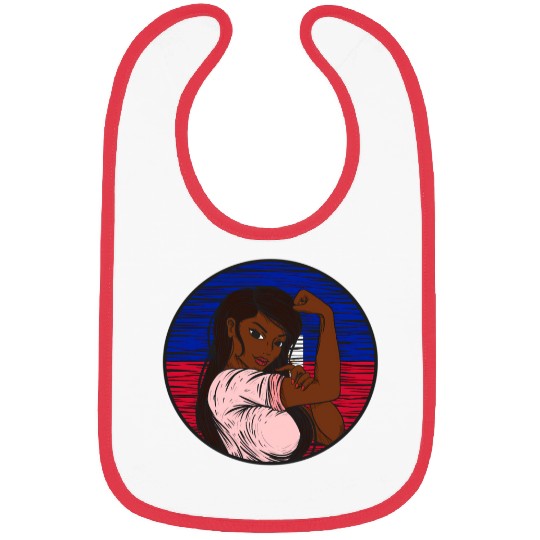 Patriotic Haitian Flag Haiti Proud Haitian Bibs