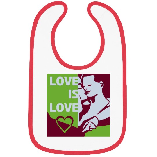 Love Is Love - Colorful Graphic Bibs