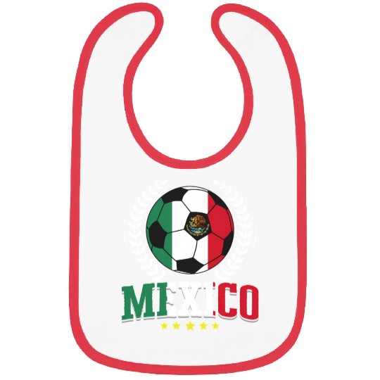 Mexico Flag Mexican Soccer Player Sports Enthusias Bibs