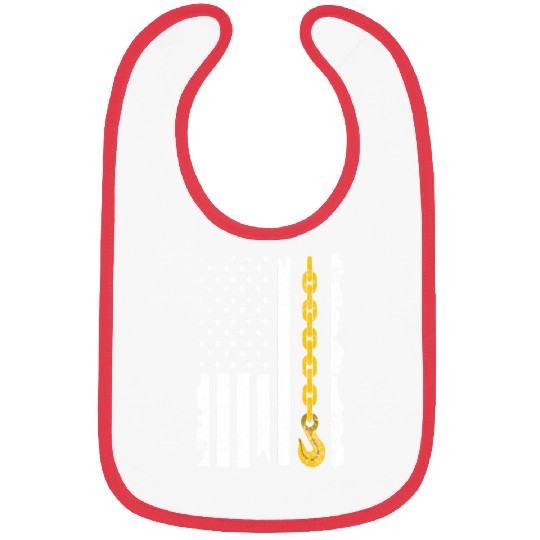 Tow Truck Us Flag Trucking Driver Bibs