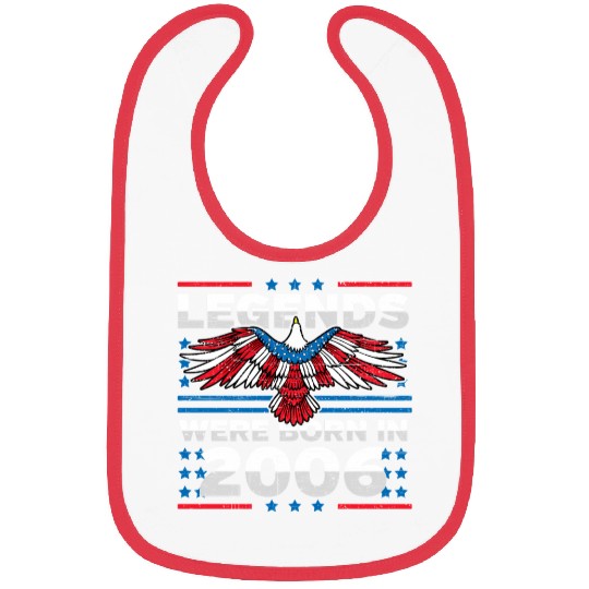 Legends Were Born In 2006 Patriotic Bibs