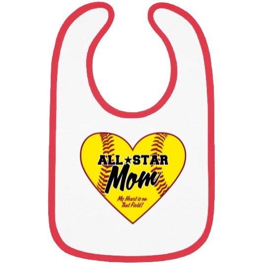 All-Star Softball Mom Bibs