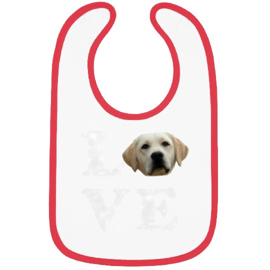 I Love My Yellow Lab Labrador Retriever Dog Bibs