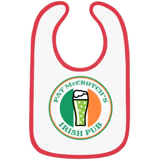 Pat Mccrotch'S Irish Pub Green Beer St Patric Day Bibs