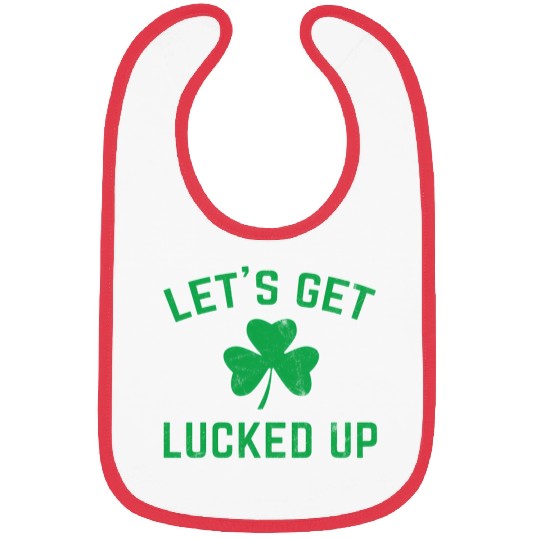 St Patricks Day Drinking Lucked Up Bibs